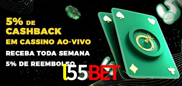 Promoções do cassino ao Vivo l55bet